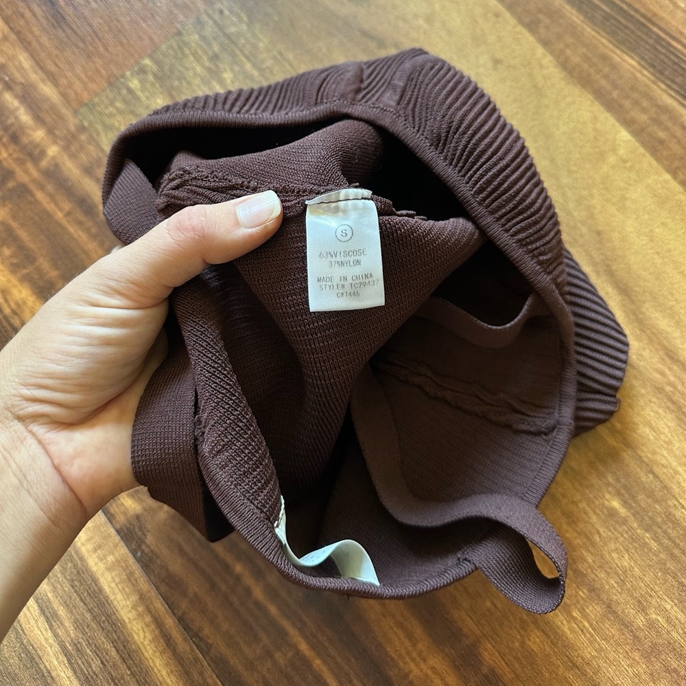 American Threads Fiore Ribbed Bustier Crop Top - Picture 6 of 7